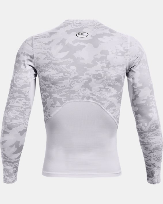 Men's HeatGear® Armour Camo Long Sleeve, White, pdpMainDesktop image number 5